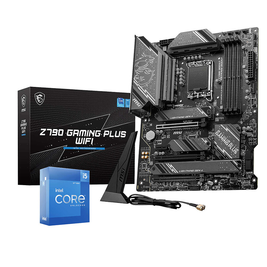 Kit upgrade PC Intel Core i5 12600K - MSI Z790 GAMING PLUS WIFI 
