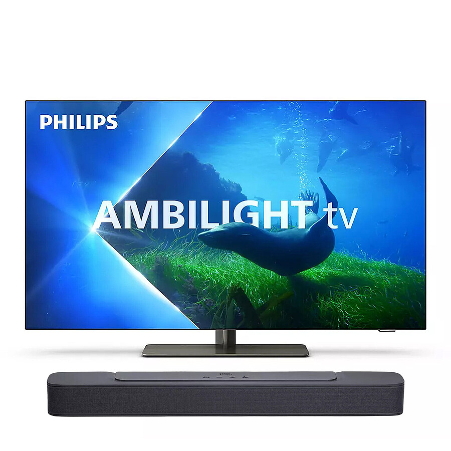 TV Philips 55OLED808 + JBL Bar 2.0 All-in-One MK 2- TV OLED 4K UHD HDR - 139 cm 