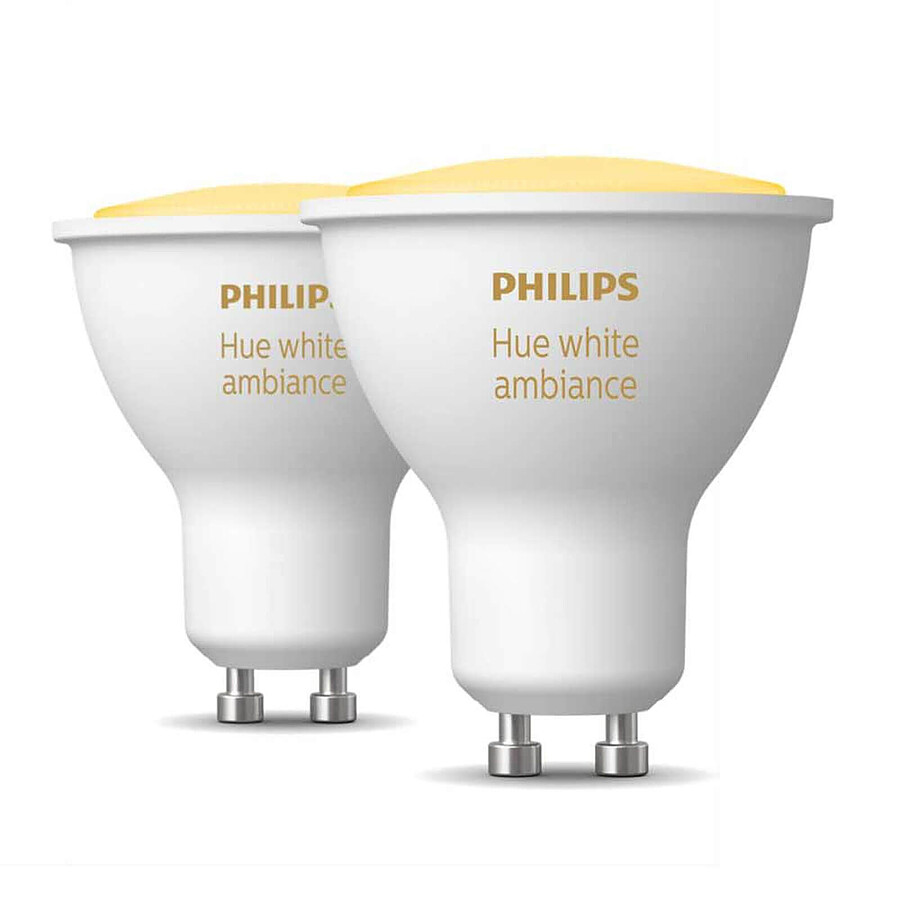 Ampoule connectée Philips Hue White Ambiance GU10 x2