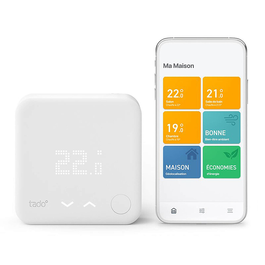 Thermostat connecté Tado Thermostat Intelligent V3+ Sans fil - Kit de démarrage