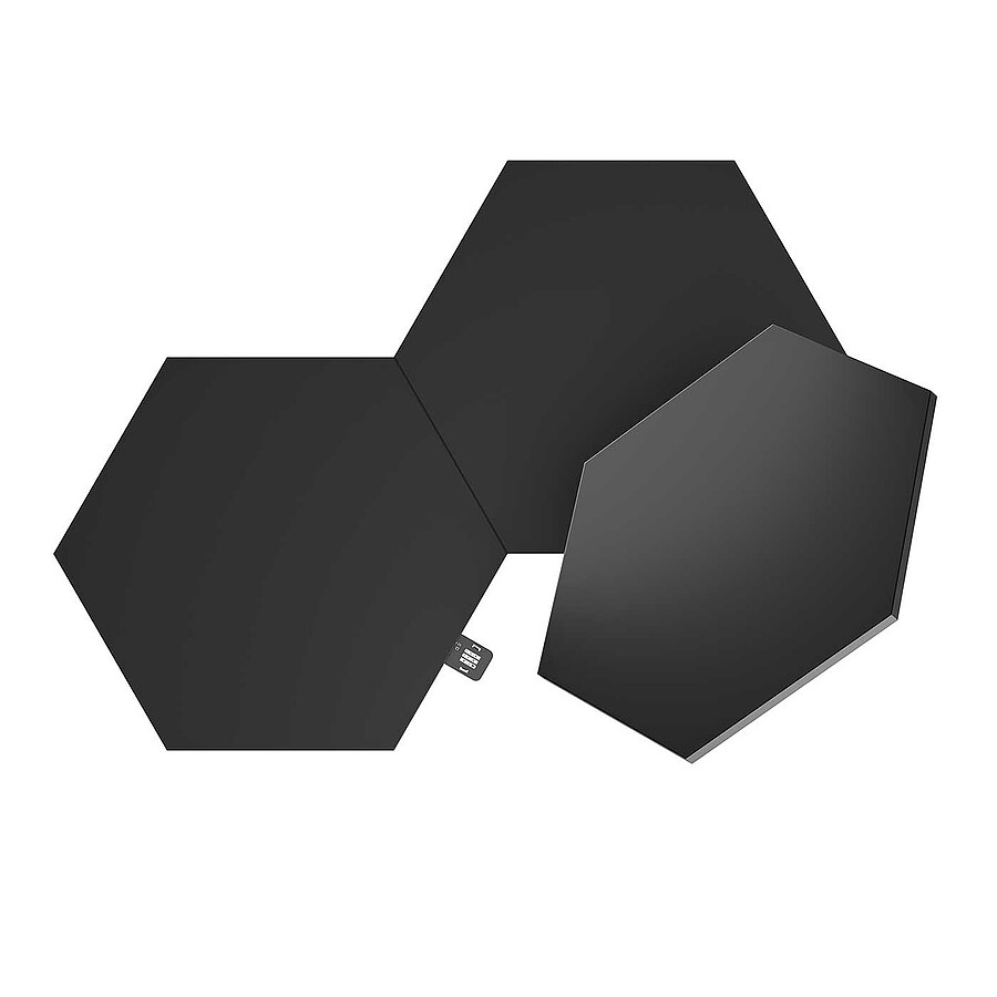 Lampe connectée Nanoleaf Shapes Ultra Black Hexagons Expansion Pack x3