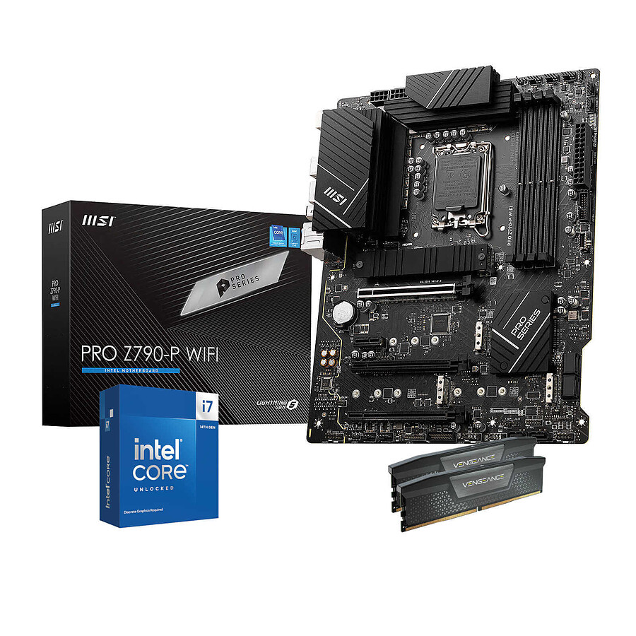 Kit upgrade PC Intel Core i7-14700KF - MSI PRO Z790-P WIFI - RAM 32 Go