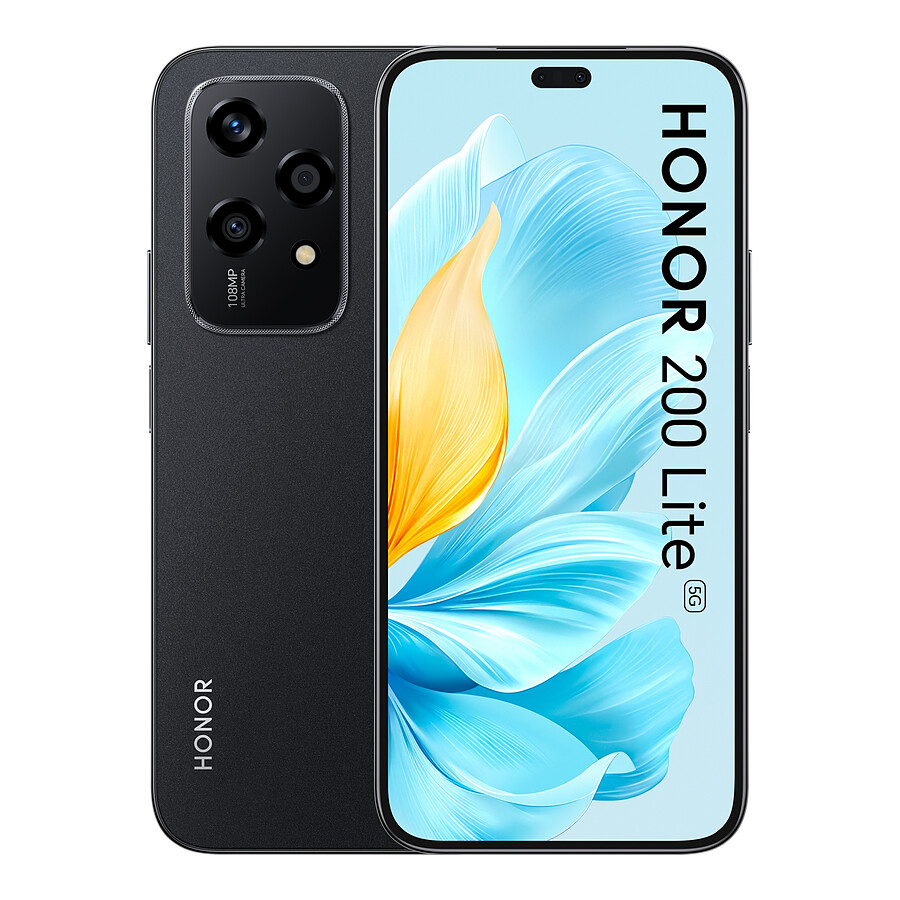 Smartphone HONOR 200 Lite 5G (Noir) - 256 Go