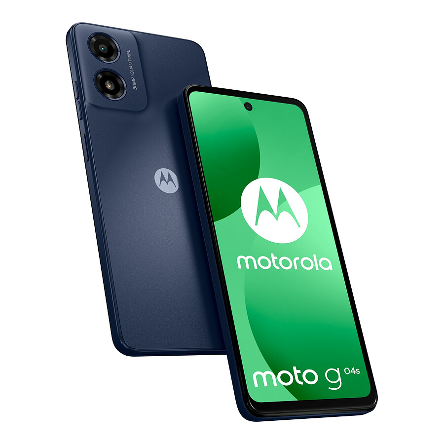 Smartphone Motorola Moto G04s Noir - 64 Go + Verre trempé