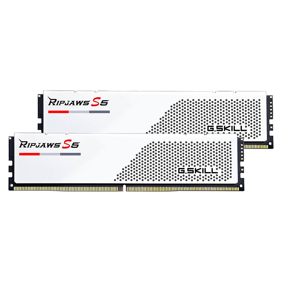 Mémoire G.Skill Ripjaws S5 White - 2 x 48 Go (96 Go) - DDR5 5200 MHz - CL40