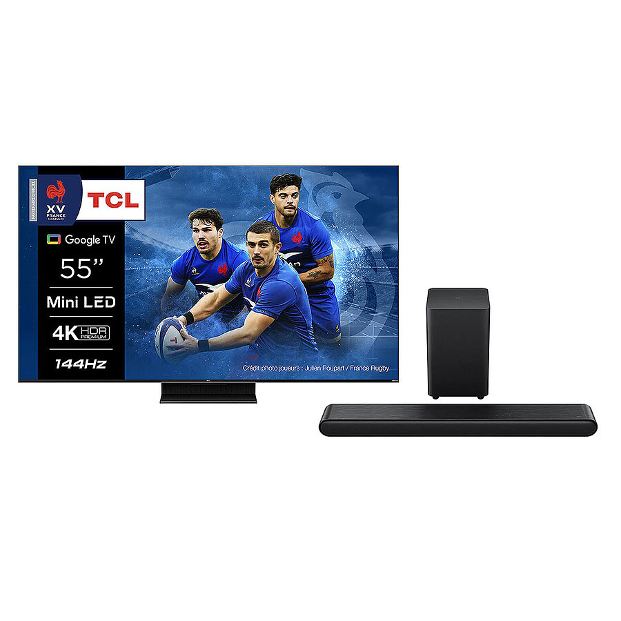 TV TCL 55C809 + S643W - TV 4K UHD HDR - 139 cm 