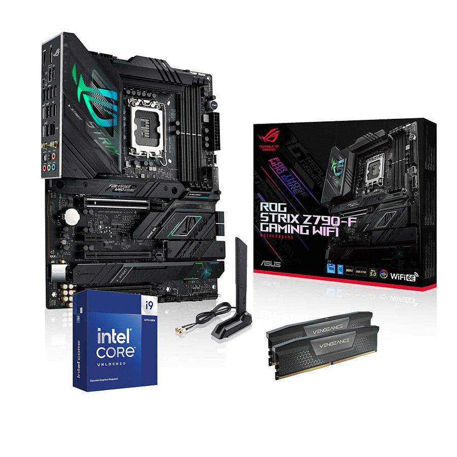 Kit upgrade PC Intel Core i9-14900KF - Asus Z790 - RAM 64 Go DDR5