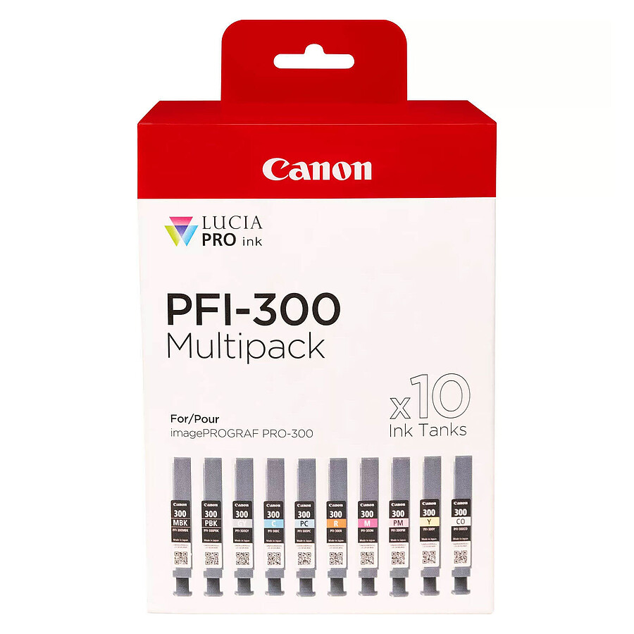 Cartouche d'encre Canon PFI-300 - Multipack