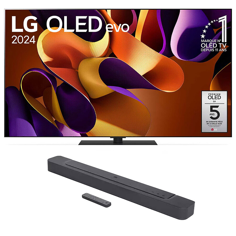 TV LG OLED55G4 + JBL Bar 300