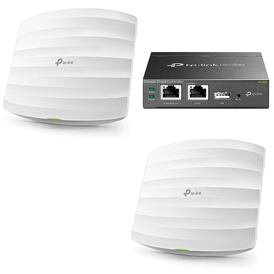 Point d'accès Wi-Fi TP-Link Omada OC200 + 2x TP-Link EAP225