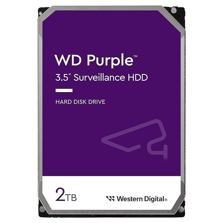 Disque dur interne Western Digital WD Purple - 2 To - 64 Mo