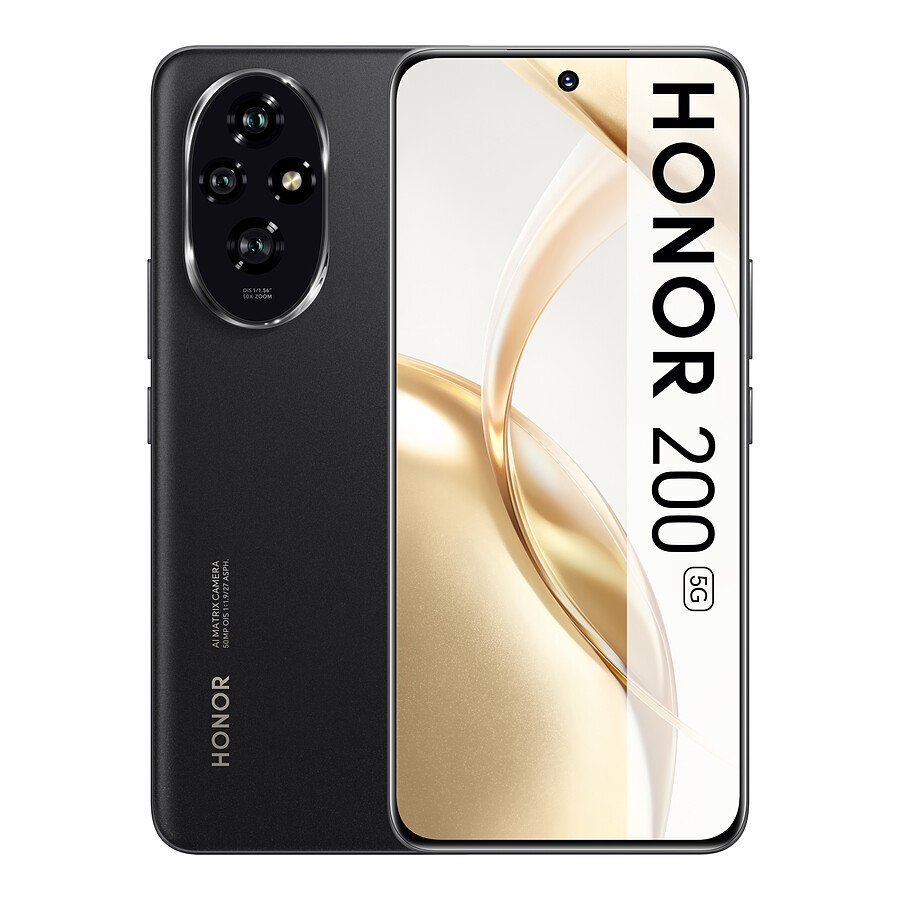 Smartphone HONOR 200 5G (Noir) - 512 Go