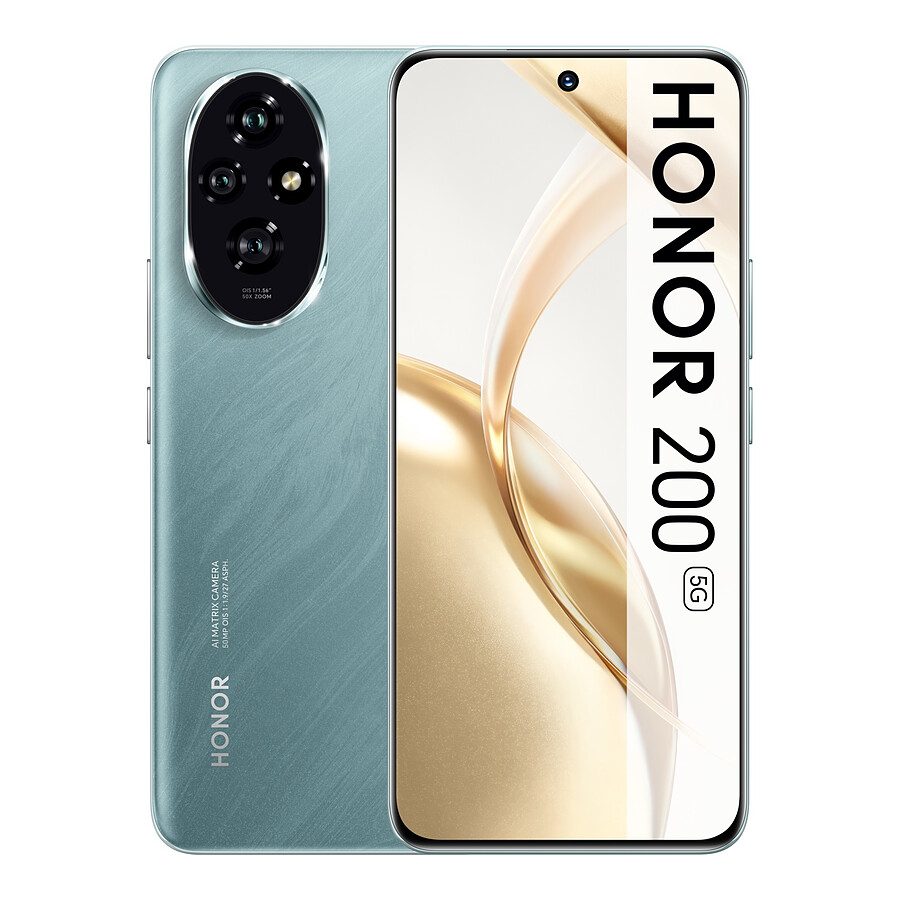 Smartphone HONOR 200 5G (Vert) - 512 Go