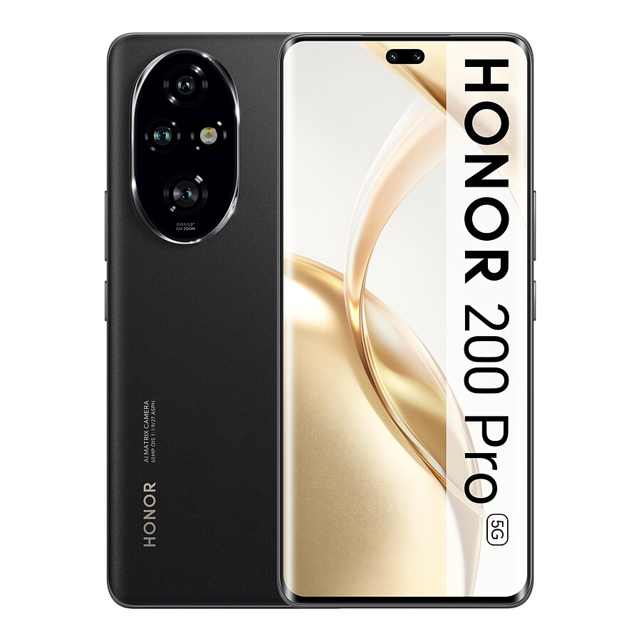 Smartphone HONOR 200 Pro 5G (Noir) - 512 Go