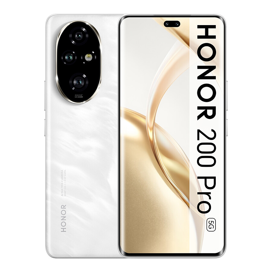 Smartphone HONOR 200 Pro 5G (Blanc) - 512 Go