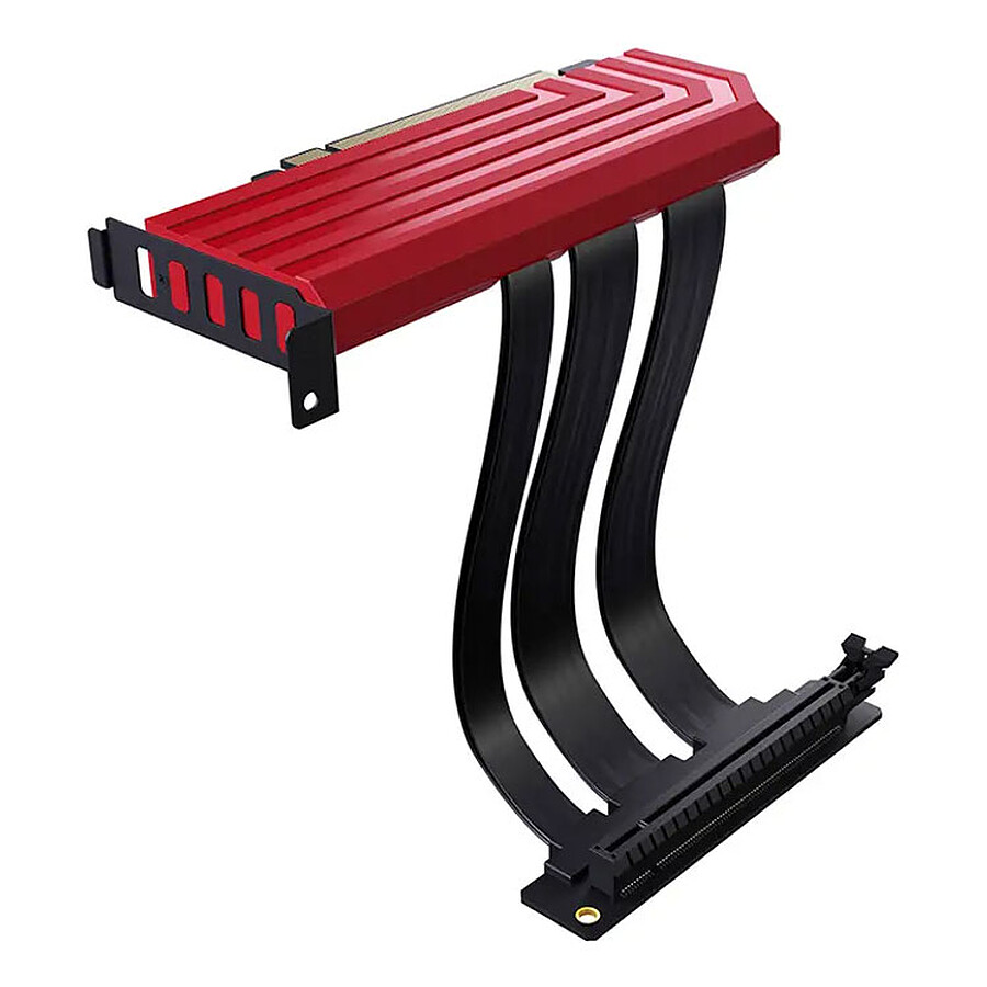 Câble d'alimentation Hyte PCIE40 4.0 Luxury Riser Cable - Rouge