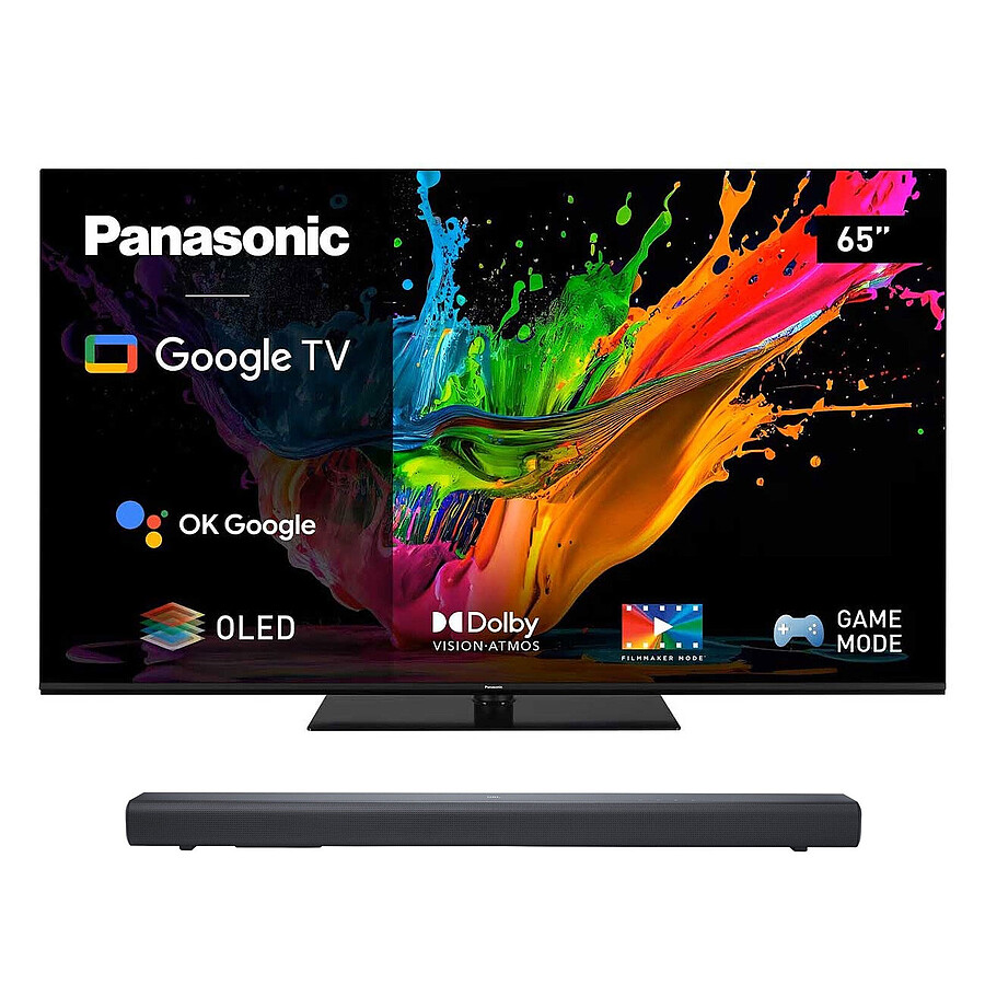 TV Panasonic TX-65MZ800E + JBL Bar SB510