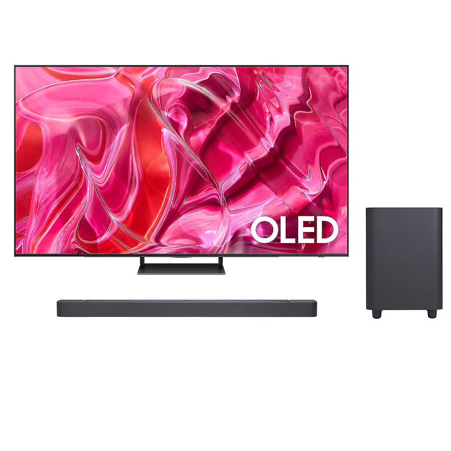 TV Samsung OLED TQ55S90C + JBL Bar 500