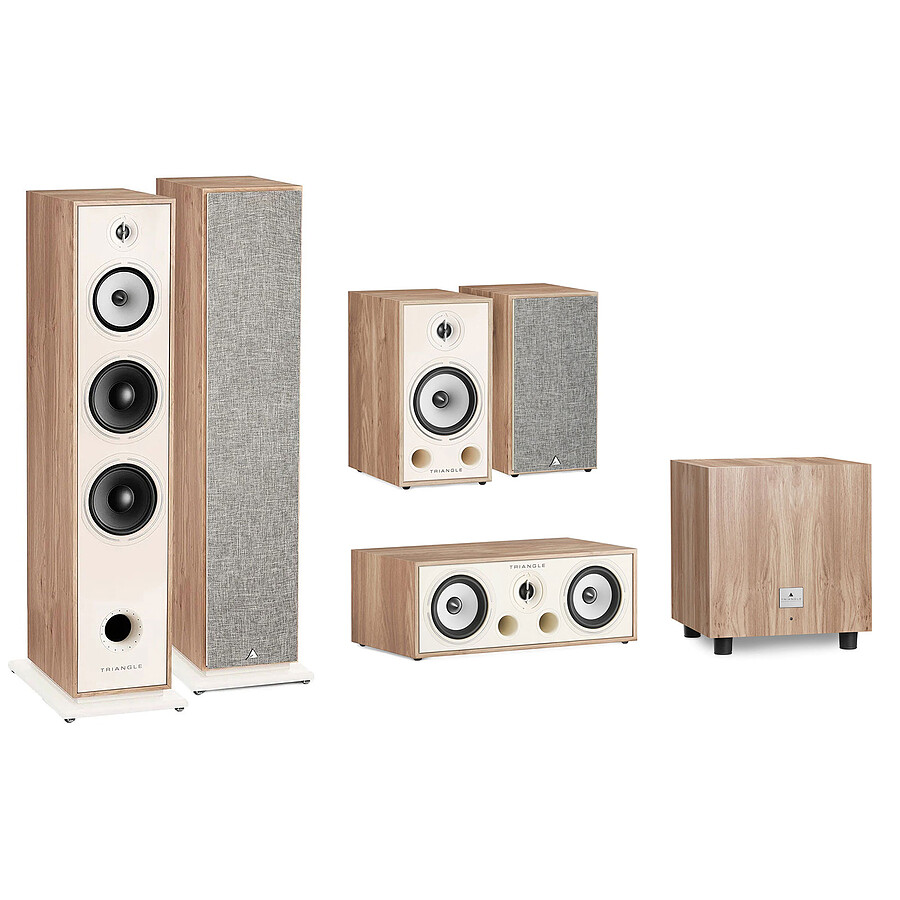 Enceintes HiFi / Home-Cinéma Triangle Pack Borea BR10 Chêne clair 5.1