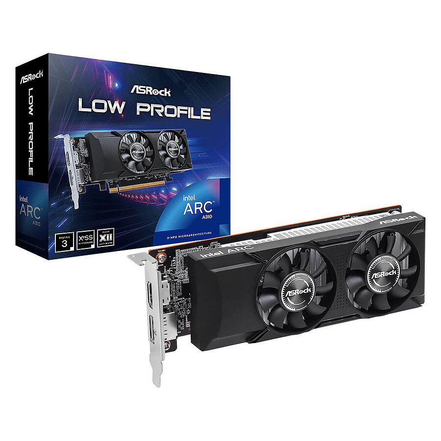 Carte graphique ASRock Intel Arc A310 Low Profile 4GB