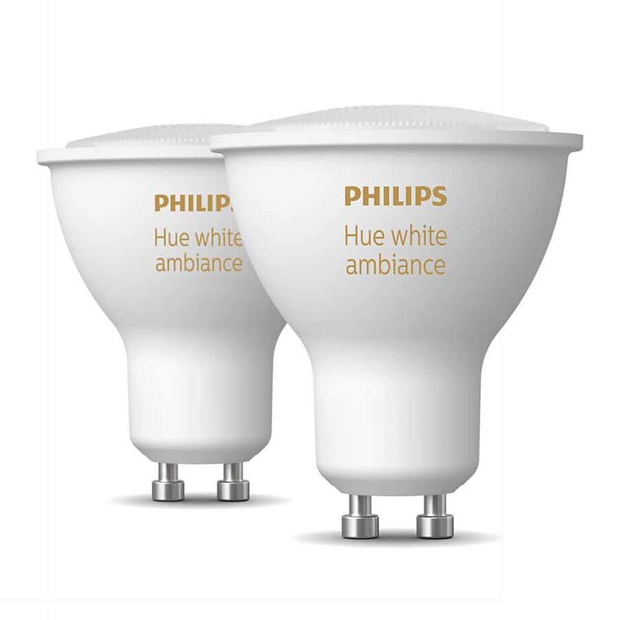 Ampoule connectée Philips Hue White Ambiance GU10 x2