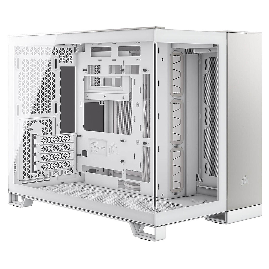 Boîtier PC Corsair 2500X - Blanc/Aluminium