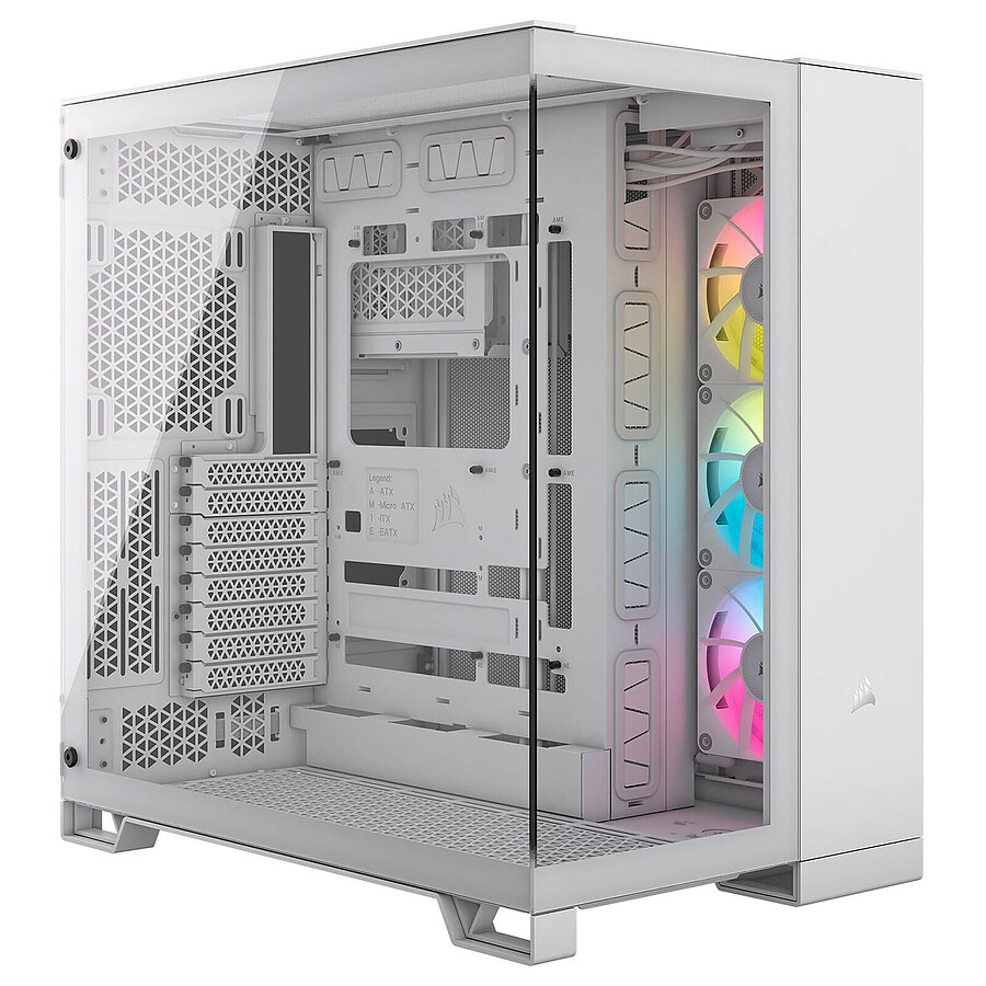 Boîtier PC Corsair 6500X iCUE LINK RGB - Blanc