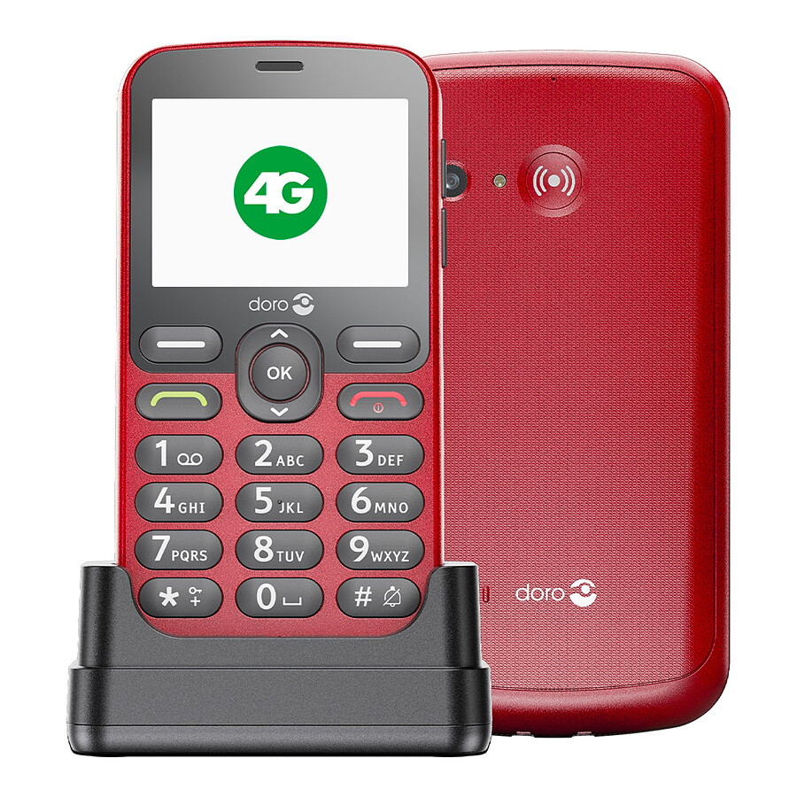 Smartphone DORO 1880 (Rouge) - 4G