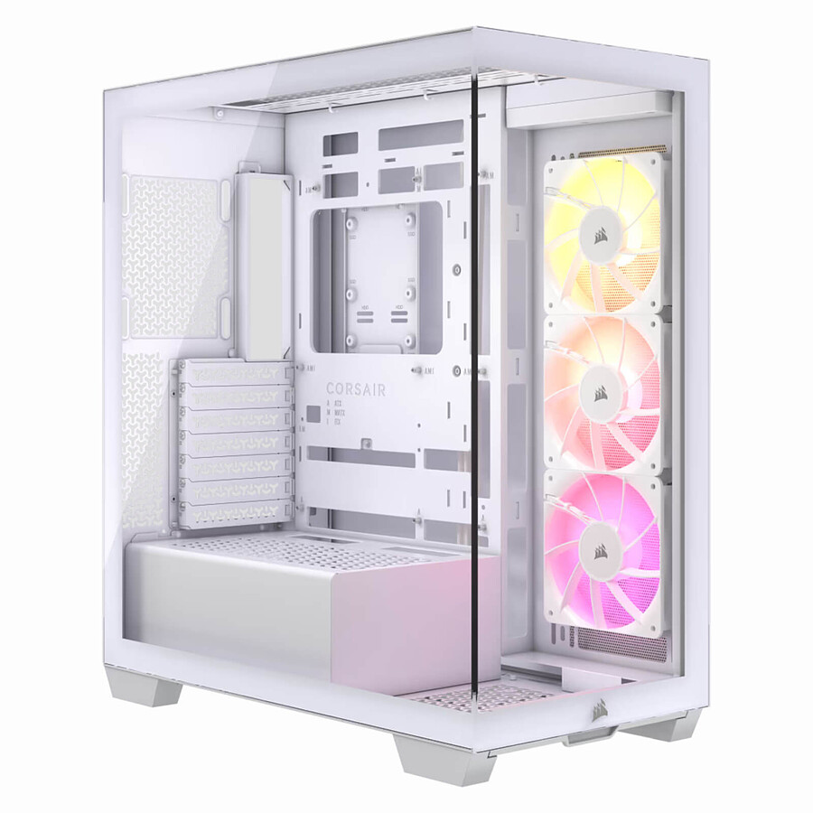 Boîtier PC Corsair 3500X ARGB - Blanc