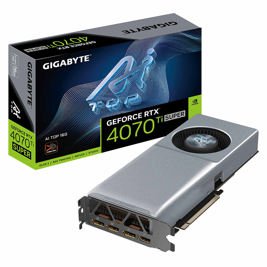 Carte graphique Gigabyte GeForce RTX 4070 Ti SUPER AI TOP 16G