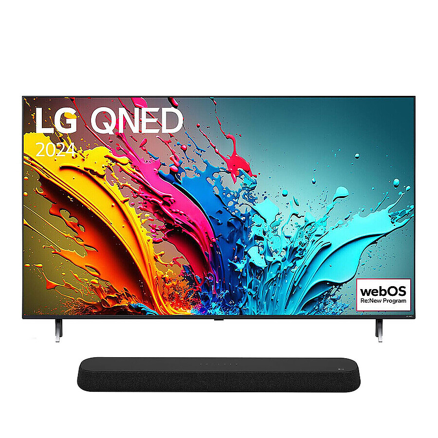 TV LG 75QNED85 + SE6S - TV 4K UHD HDR - 189 cm - Barre de son 3.0