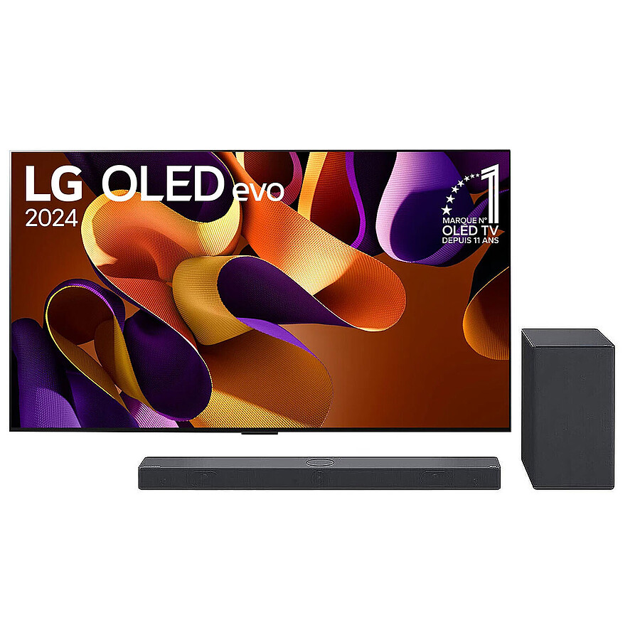 TV LG OLED65G4 + SC9S - TV OLED 4K UHD HDR - 164 cm - Barre de son 3.1.3