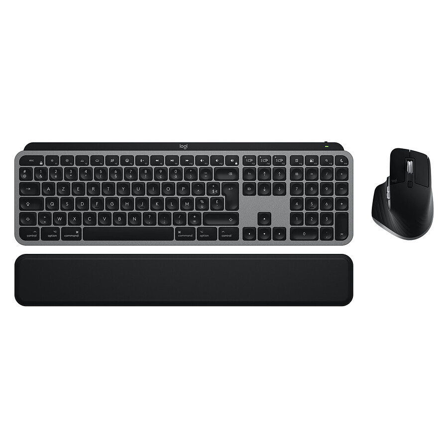 Clavier souris bureautique Logitech MX Keys S Combo for Mac - Gris Sidéral