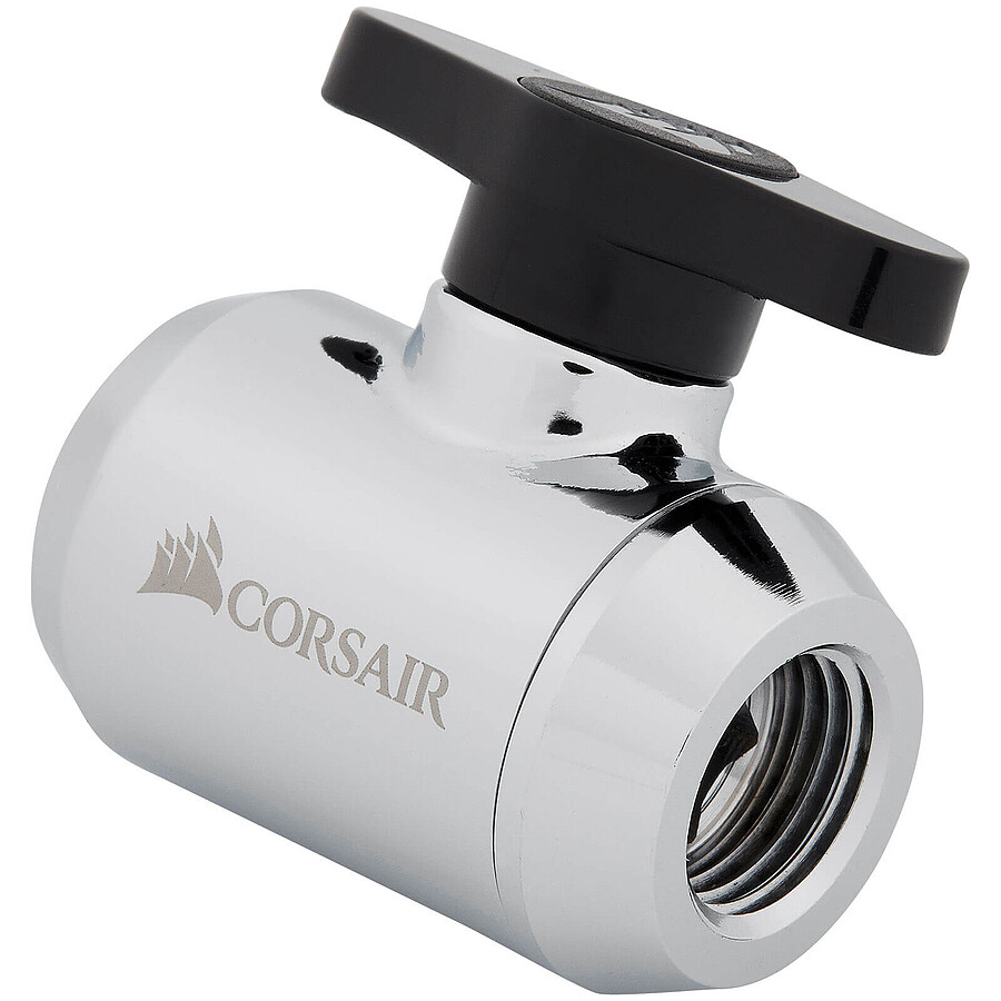 Watercooling Custom Corsair Hydro X Series XF Ball Valve - Chrome