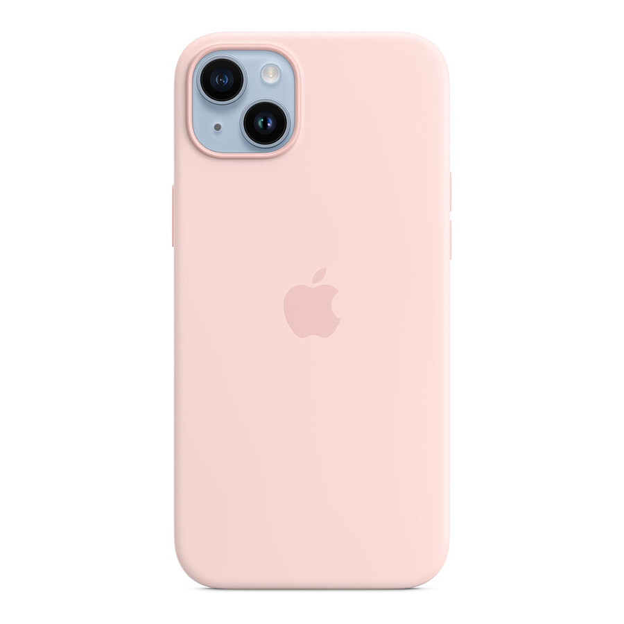 Coque et housse Apple Coque en silicone avec MagSafe pour iPhone 14 Plus - Rose Craie