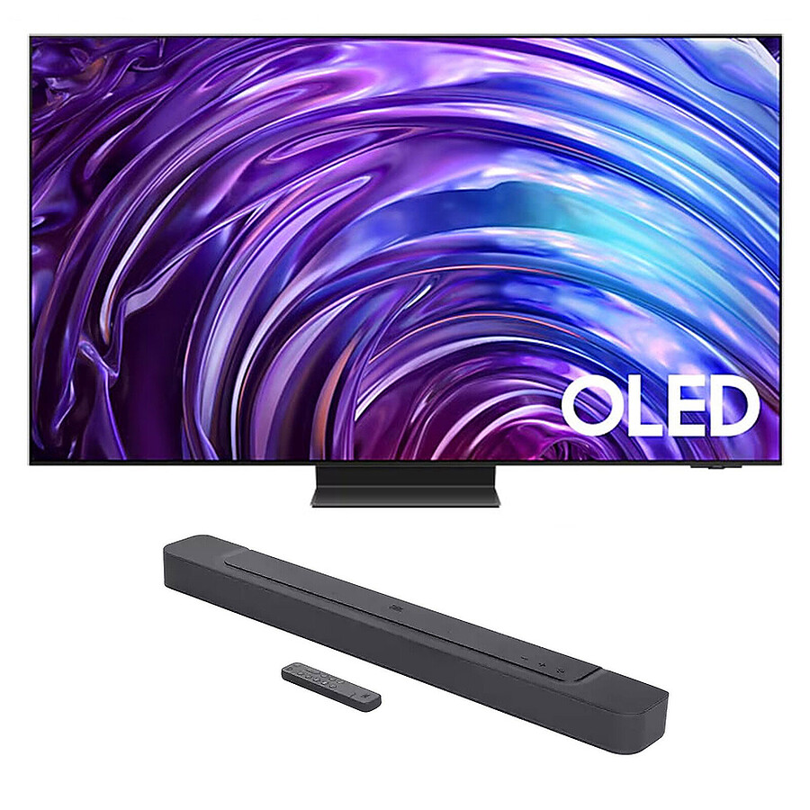 TV Samsung OLED TQ55S95D + JBL Bar 300