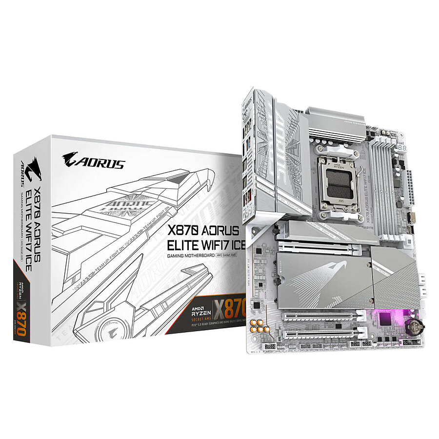 Carte mère Gigabyte X870 AORUS ELITE WIFI7 ICE