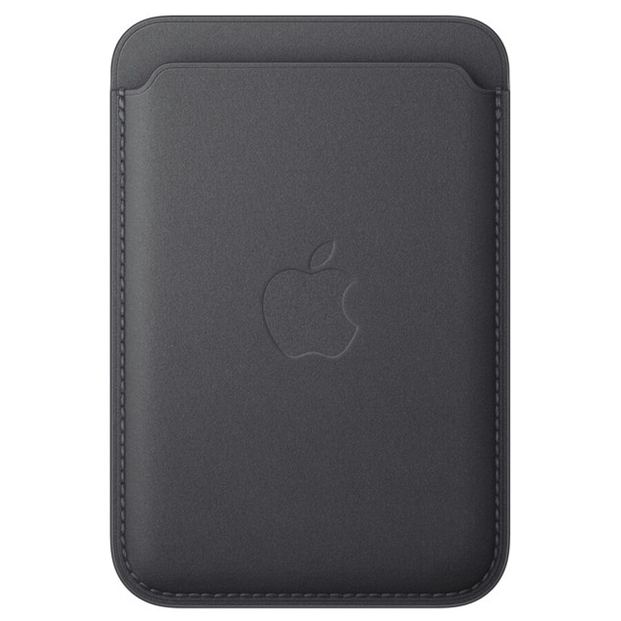 Coque et housse Apple Porte-cartes en tissage fin avec MagSafe pour Apple iPhone - Noir