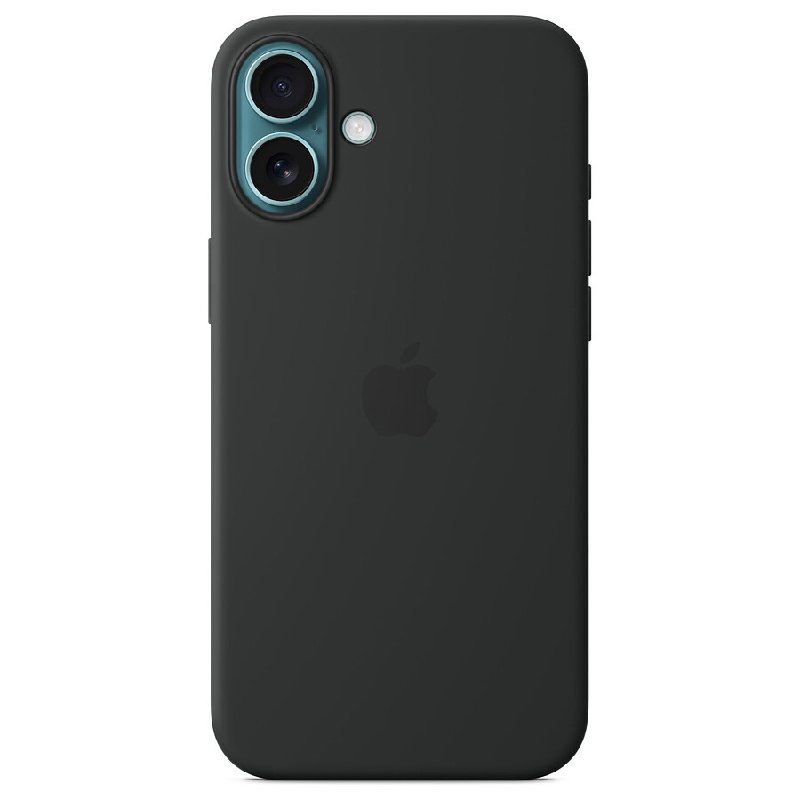 Coque et housse Apple Coque en silicone avec MagSafe Noir - iPhone 16