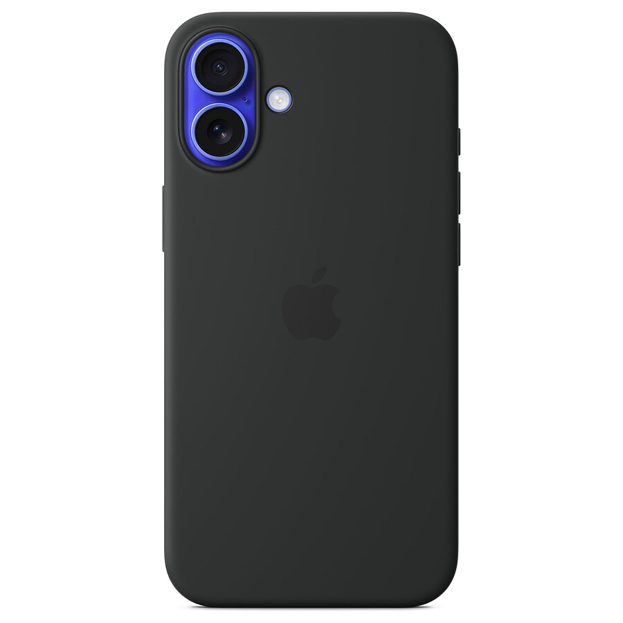 Coque et housse Apple Coque en silicone avec MagSafe Noir - iPhone 16 Plus