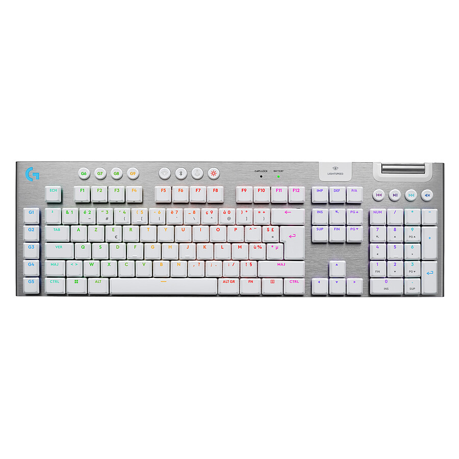 Clavier PC Logitech G G915 X Lightspeed - GL Tactile - Blanc