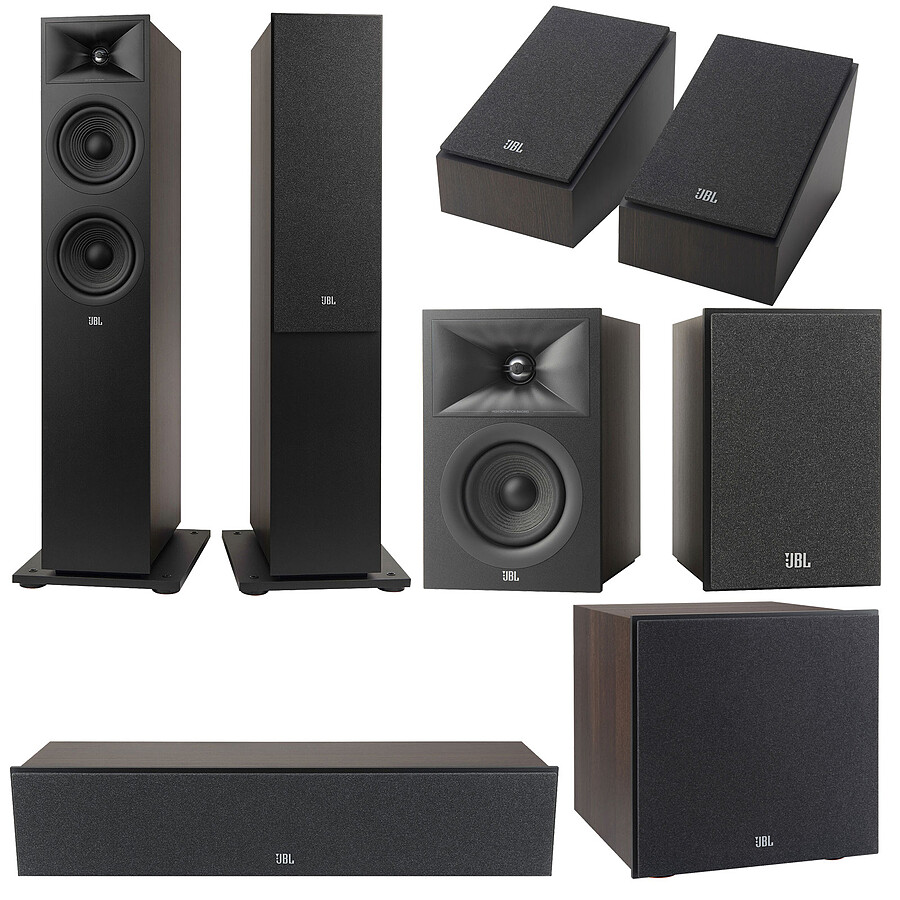 Enceintes HiFi / Home-Cinéma JBL Pack Stage V2 260F Espresso 5.1.2 Atmos 