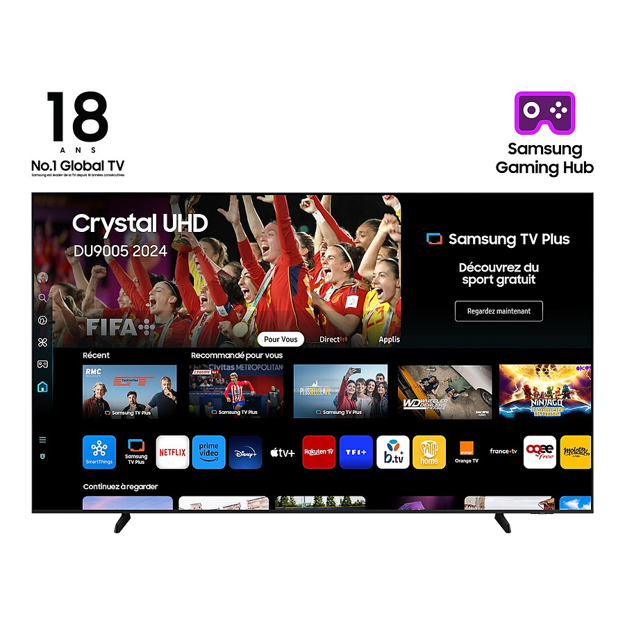 TV SAMSUNG TU98DU9005 - TV LED 4K UHD HDR - 247 cm 