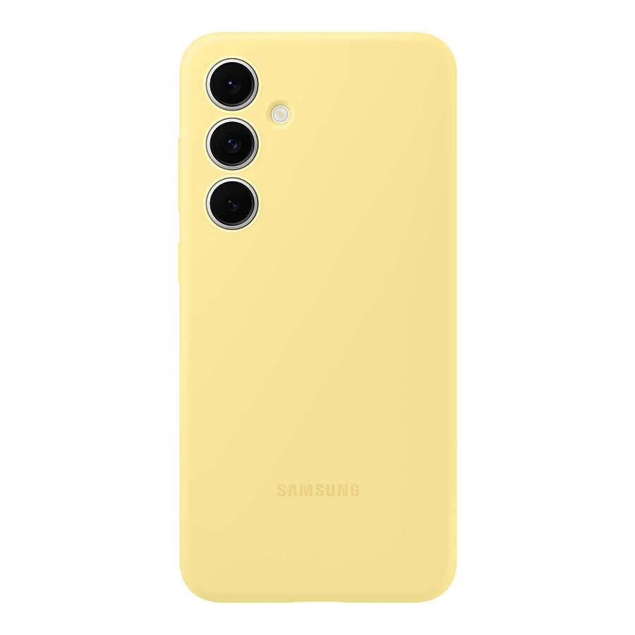 Coque et housse Samsung Coque Silicone Jaune Galaxy S24 FE 5G