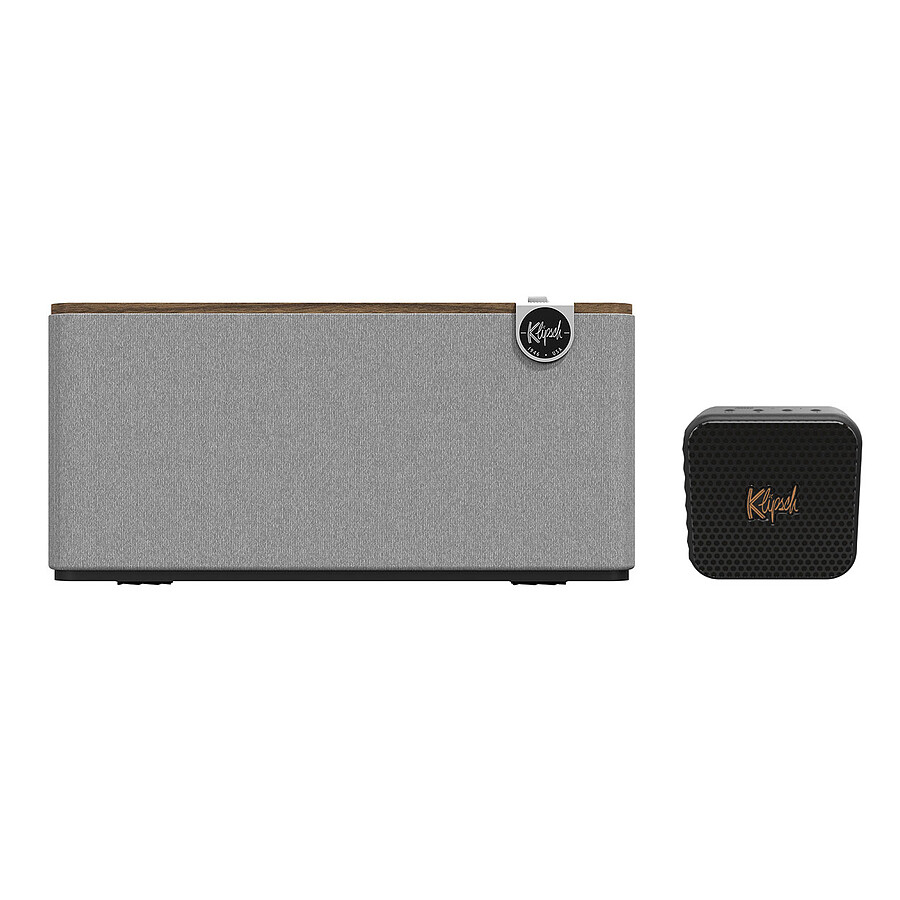 Système Audio Multiroom Klipsch The Three+ Noyer + Austin - Enceinte compacte 