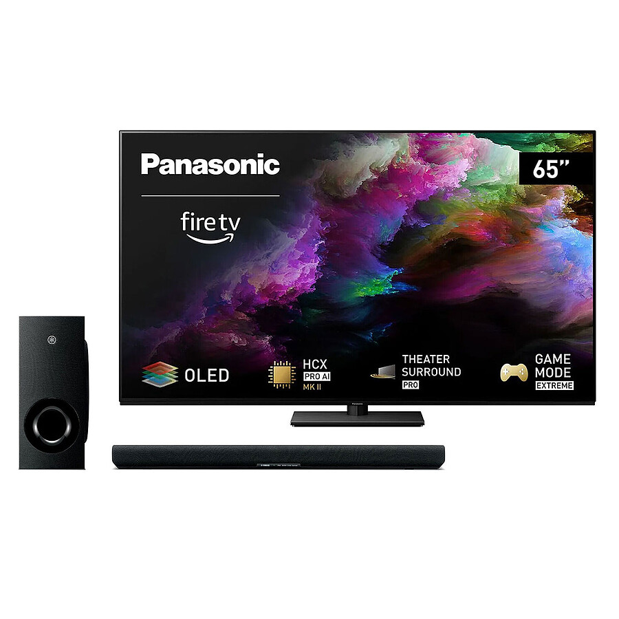 TV Panasonic 65Z85AEG + Yamaha ATS-B400 Noir