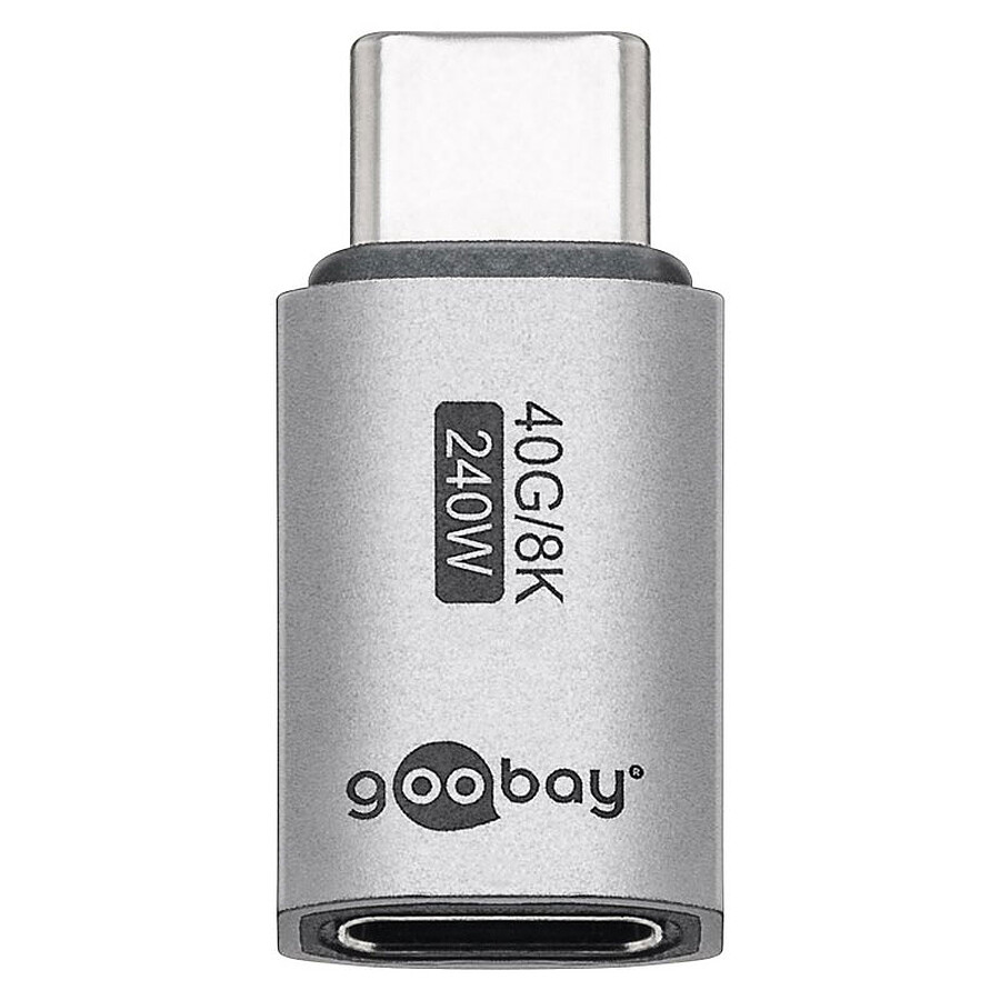 Câble USB Goobay Adaptateur USB-C Mâle vers USB-C Femelle