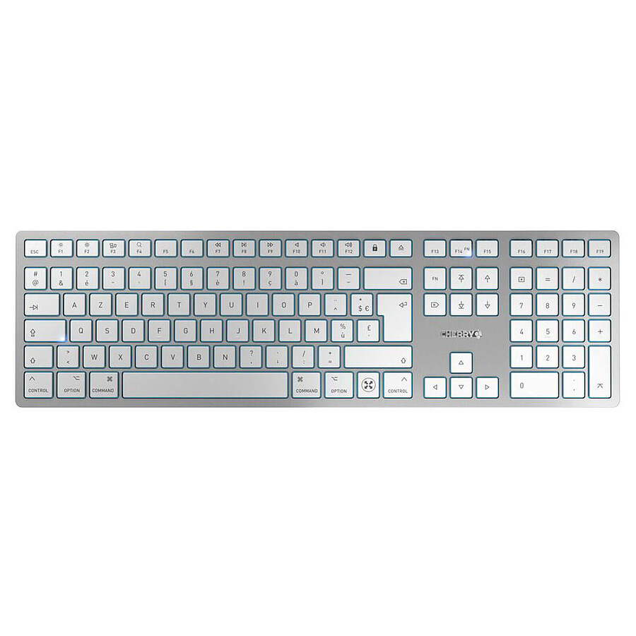 Clavier PC Cherry KW 9100 Slim pour Mac - Argent