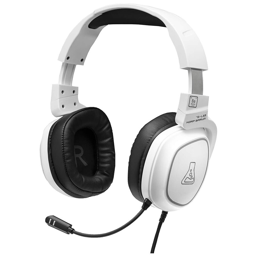 Casque micro The G-Lab KORP Barium - Blanc