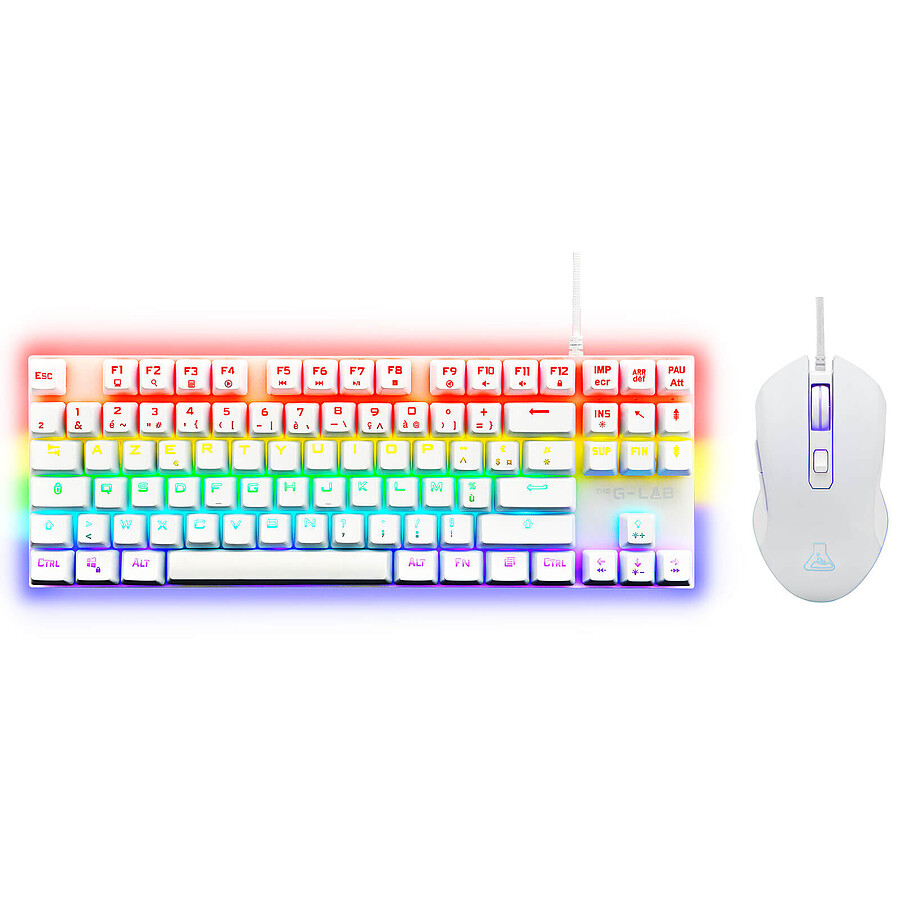 Clavier souris gamer The G-Lab Combo Mercury